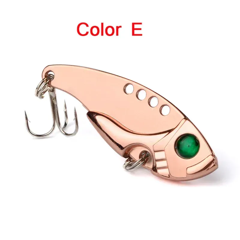 5 Pcs Metal Hard Spinner Blade Bait Fishing Lure