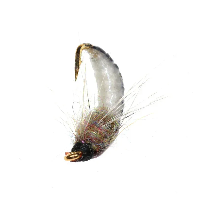 6PCS Fishing Lures Fly Deer Hair Beetle Trout Fly Fishing