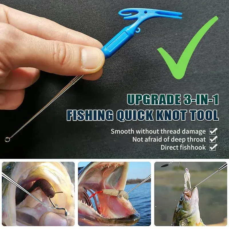 Upgrade 3-in-1 Fishing Quick Knot Tool Fishing Hook Removal Tools-Buy 1 Get 1 Free