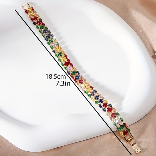 Bohemian Women Geometric Imitation Watch Bracelet, Random Color for Daily & Party All Seasons