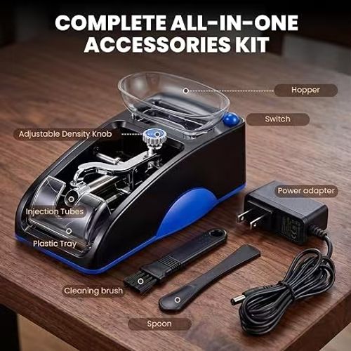 Cigarette Rolling Machine,Automatic Roller,Electric Mini Tobacco Injector
