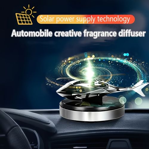 Solar-powered car fragrance diffuser