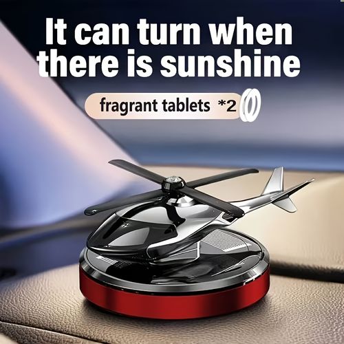 Solar-powered car fragrance diffuser