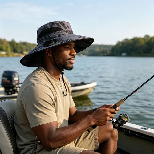 Waterproof Solar Fan Hat, Detachable Dual‑Fan Wide‑Brim Sun Hat, Solar & USB Charging