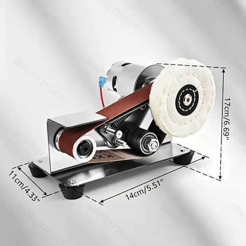 Three-In-One Mini Belt Sander- 15-Degree Blade Grinder, Electric Bench Grinder, 7-Speed Adjustable Polishing Machine, Suitable for Metal And Wood Handicrafts, Tools