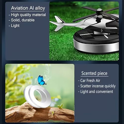 Solar-powered car fragrance diffuser