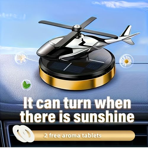Solar-powered car fragrance diffuser