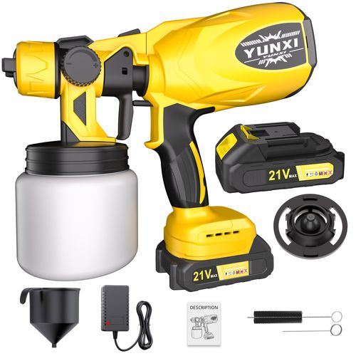 21v cordless multifunction spray gun electric handheld paint sprayer
