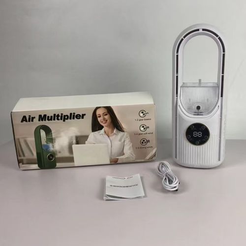 Bladeless Cooling Fan with Humidifier 6 wind speeds