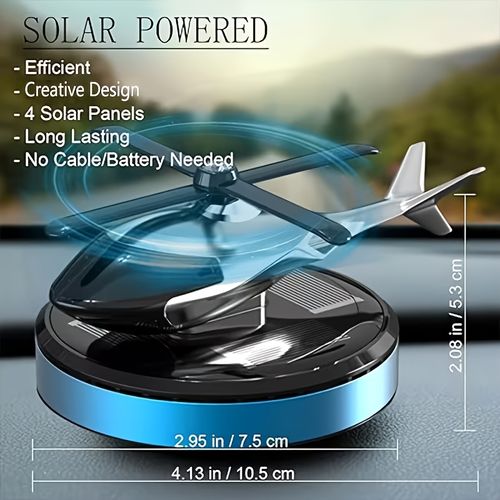 Solar-powered car fragrance diffuser