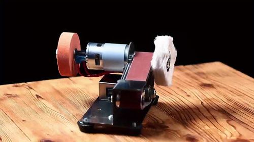 Three-In-One Mini Belt Sander- 15-Degree Blade Grinder, Electric Bench Grinder, 7-Speed Adjustable Polishing Machine, Suitable for Metal And Wood Handicrafts, Tools