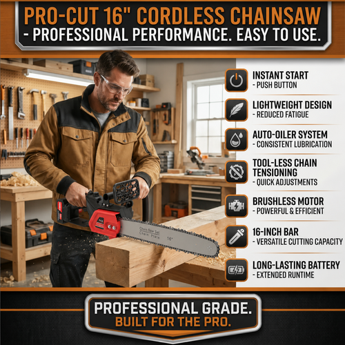 16 inch brushless lithium electric saw with 48V 2 battery packs