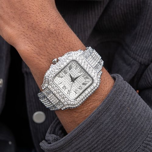 Luxury Diamond Men Women Watches Gold Watch Ladies Wrist WatchLuxury Rhinestone Unisex Bracelet Watches Female Clock 2025 New