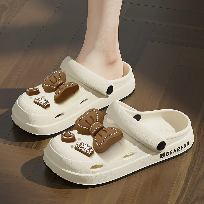 women's slippers and Crocs