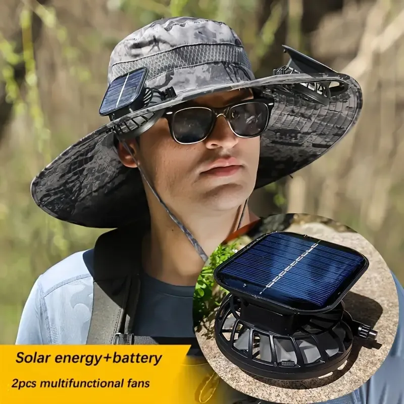 Rechargeable solar fan