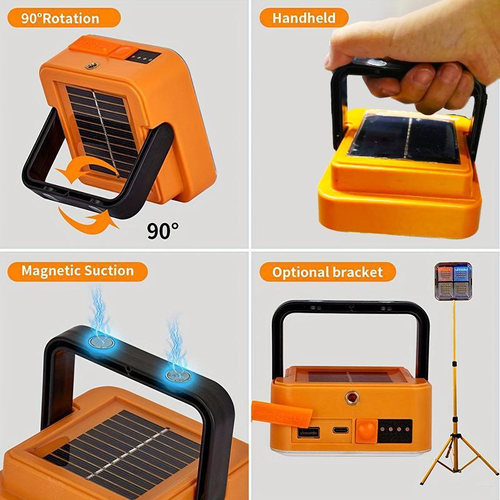 Mini Solar Rechargeable Multifunctional Searchlight