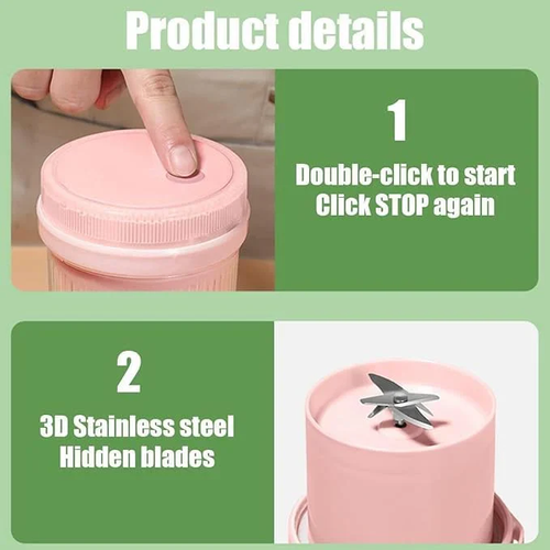 Premium Portable Rechargeable Blender fresh juice Bottle Leakproof & Stylish