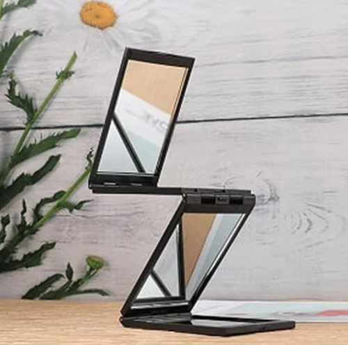 Multi-angle foldable mirror for easy self-styling - check the back of your head