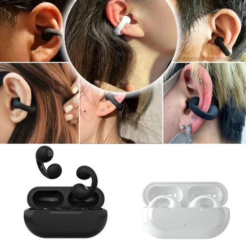 Wireless ear clip bone conduction waterproof headphones