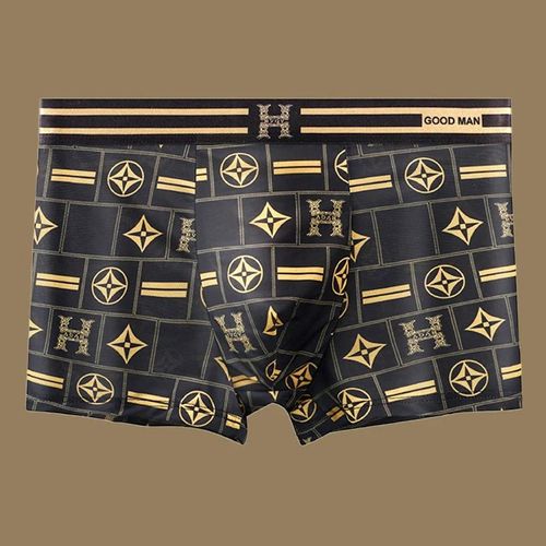 Men's Luxury Printed Breathable Cooling Boxer Briefs(3 Pc)