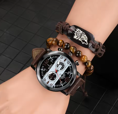Fashion Watch and Bracelet Gift Set