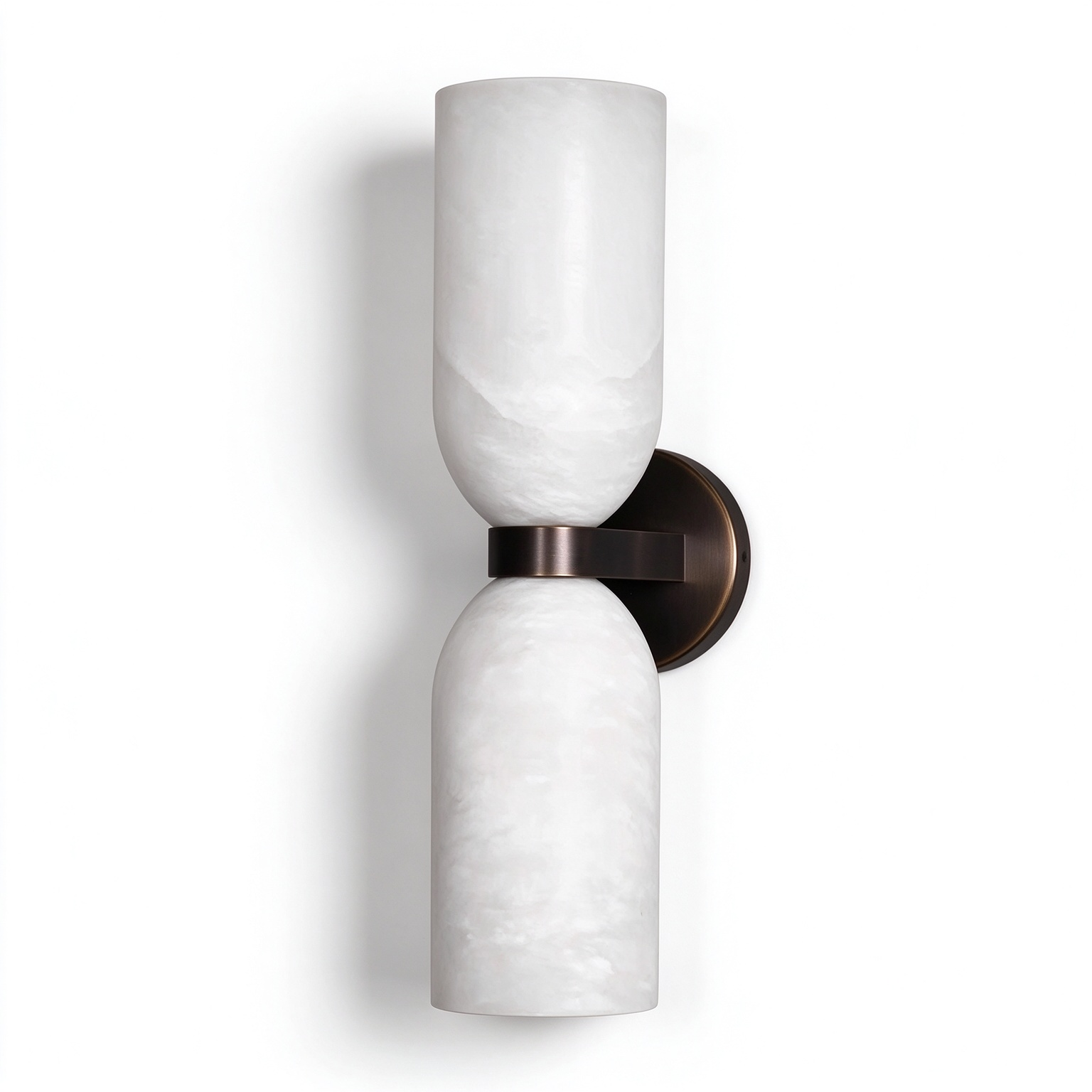 Solid Copper & Marble Wall Sconce