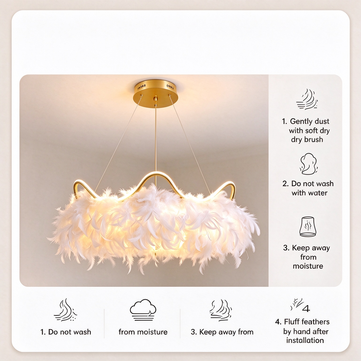 Feather care tips