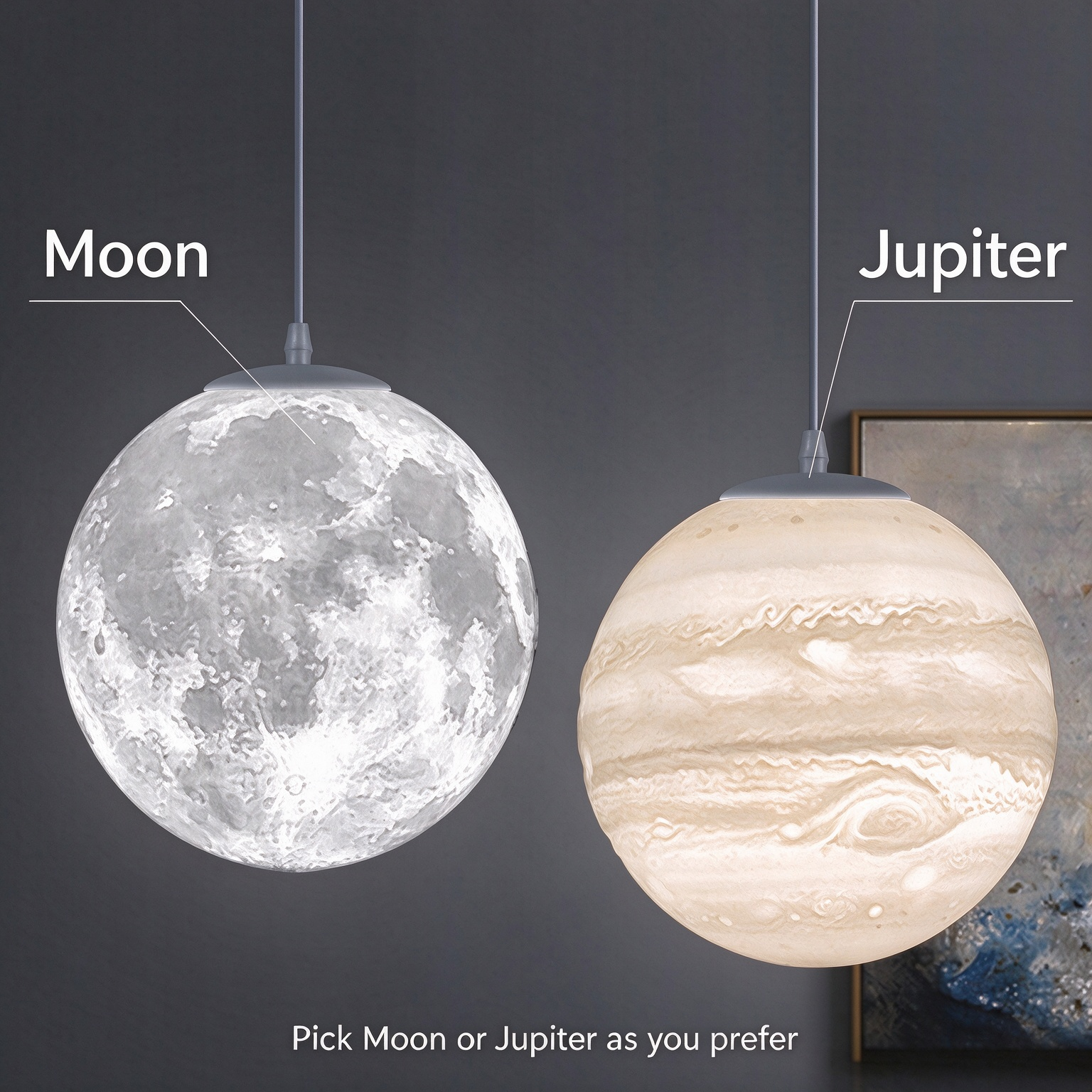 Moon and Jupiter shape options