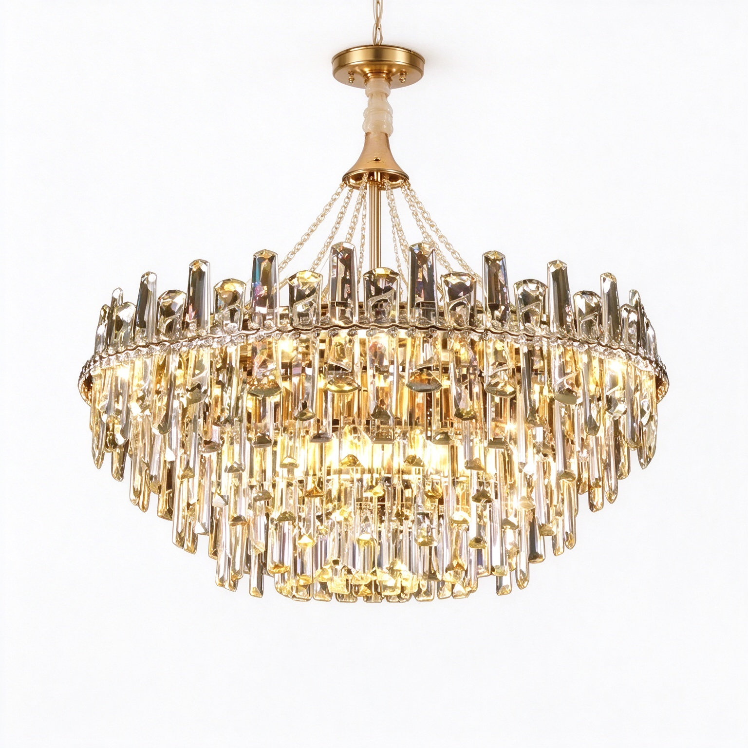 Italian Minimalist Luxury Crystal Chandelier