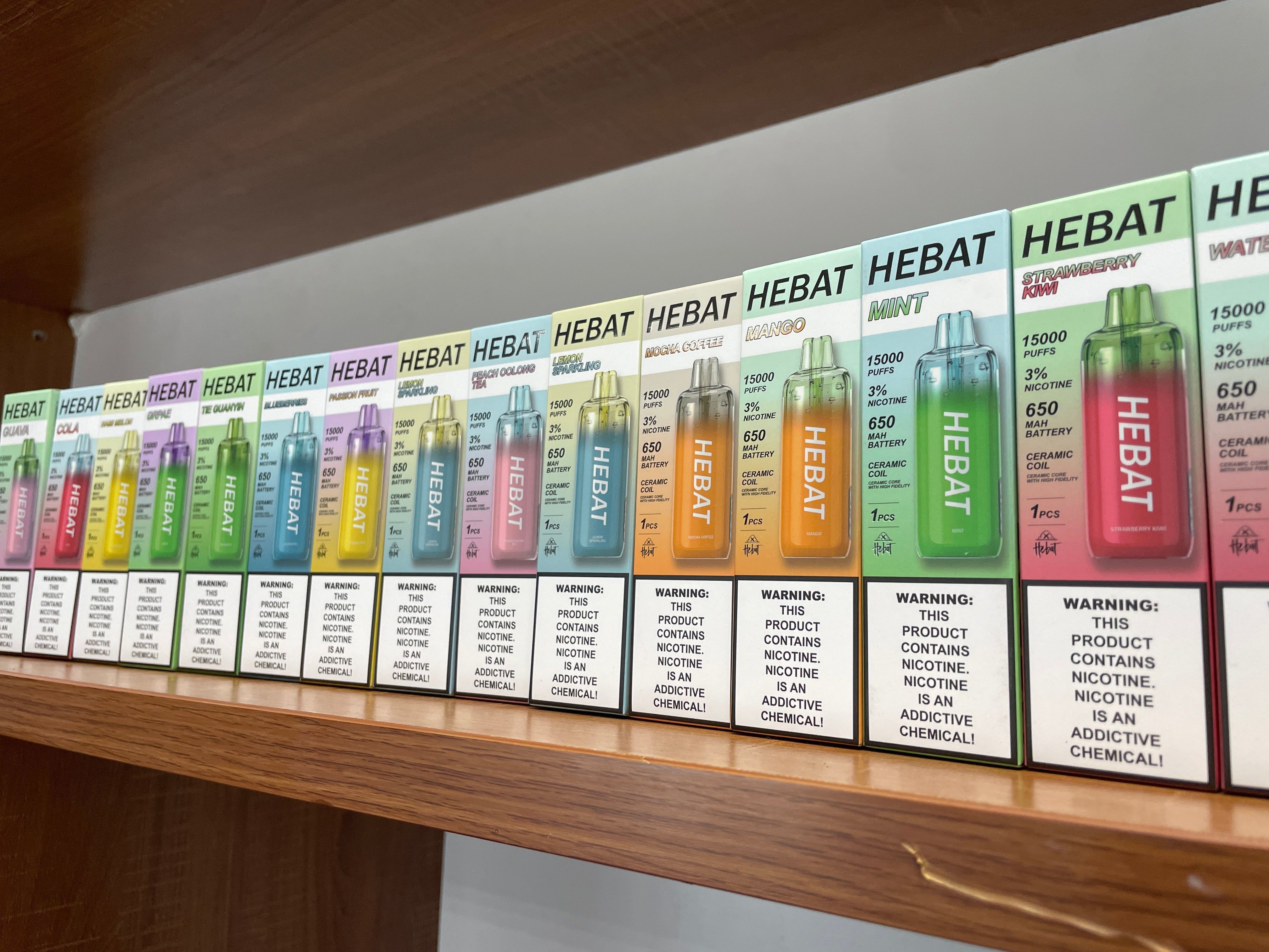 HEBAT喜貝15000口拋棄式｜王嘉尓同款｜2025最新款續航超長一次性大容量電子煙｜VAKA