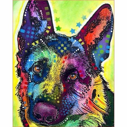 Dog Animals Oil Painting By Numbers Canvas Handmade Drawing Bedroom Home Decors