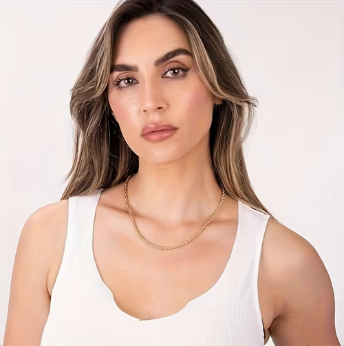 Gold Necklace Men and Women