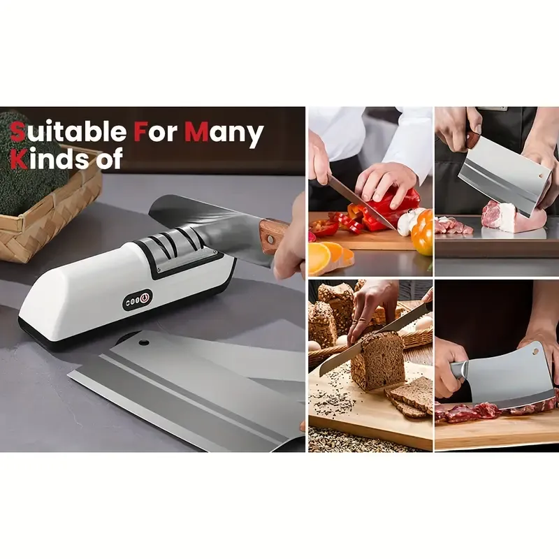 2-stage electric knife sharpener