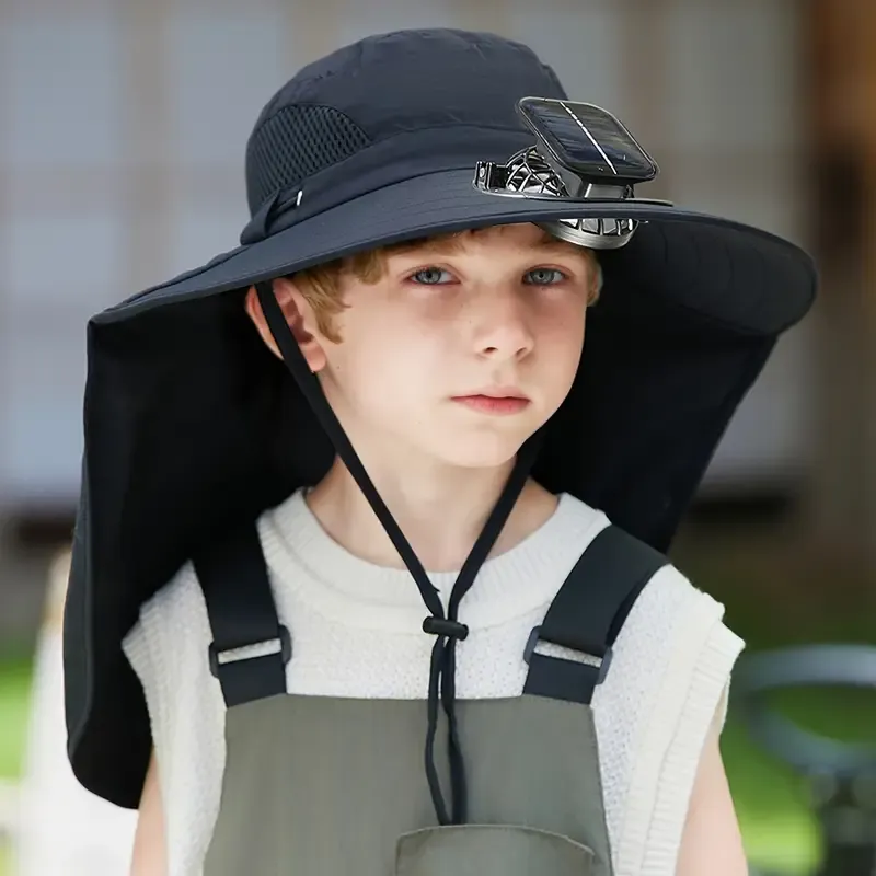 Children's Solar Charging Fan Hat