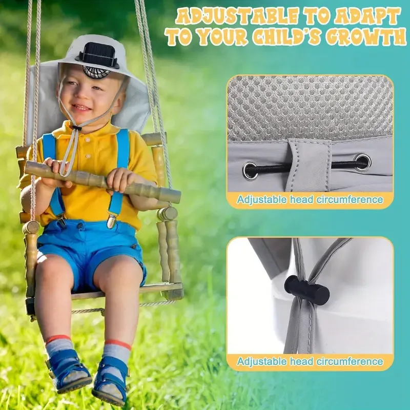 Children's Solar Charging Fan Hat