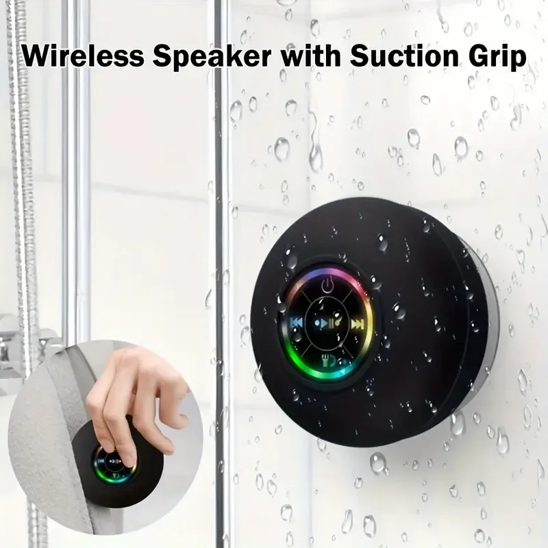 Mini LED Bathroom Speaker