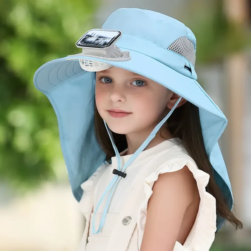 Children's Solar Charging Fan Hat