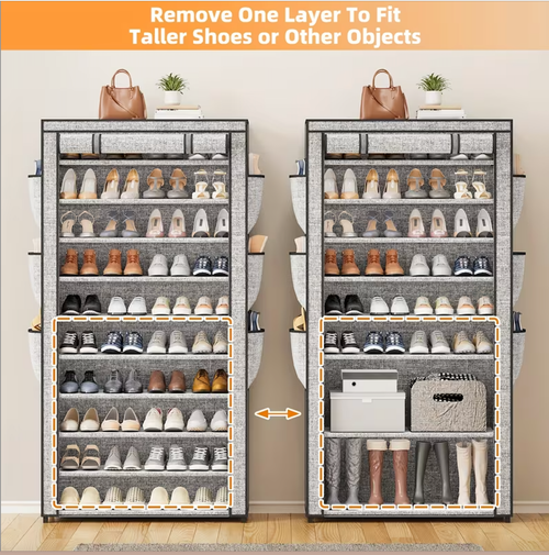 Hot Selling Modern Foldable Cardboard Shoe Organizer Storage for Home Warehouse Wooden Space-Saving Product for Living Room