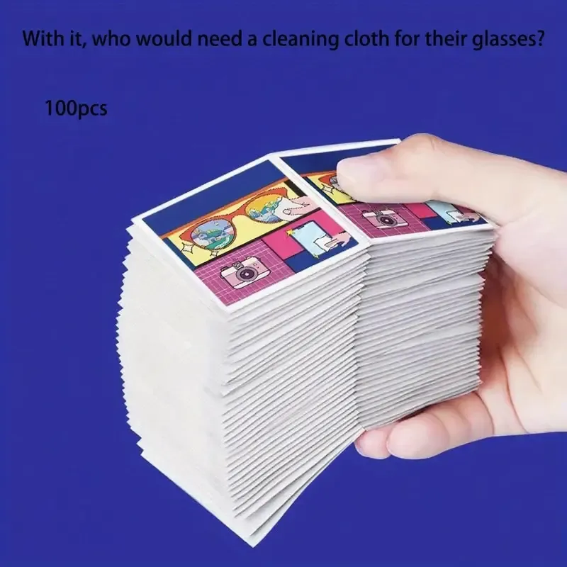 Instant glasses wipes