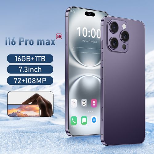 Hot selling across the entire network 16 Pro Max 5G Smartphones Phone 16 Pro Max 16GB+1TB Smartphone 5G Smartphone 7.3inch Screen