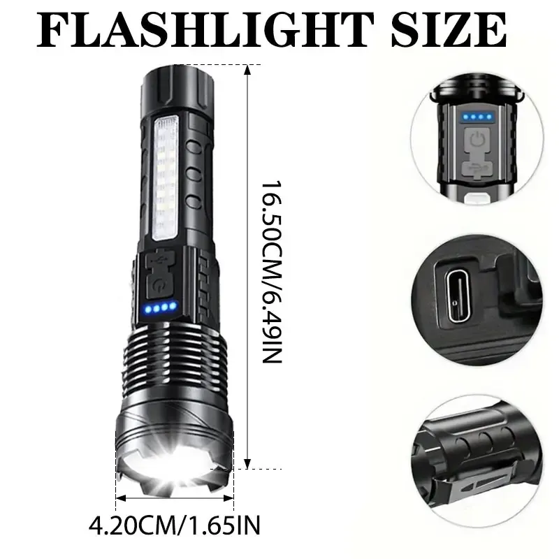 USB rechargeable flashlight