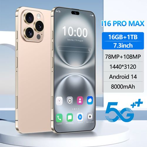 Hot selling across the entire network 16 Pro Max 5G Smartphones Phone 16 Pro Max 16GB+1TB Smartphone 5G Smartphone 7.3inch Screen