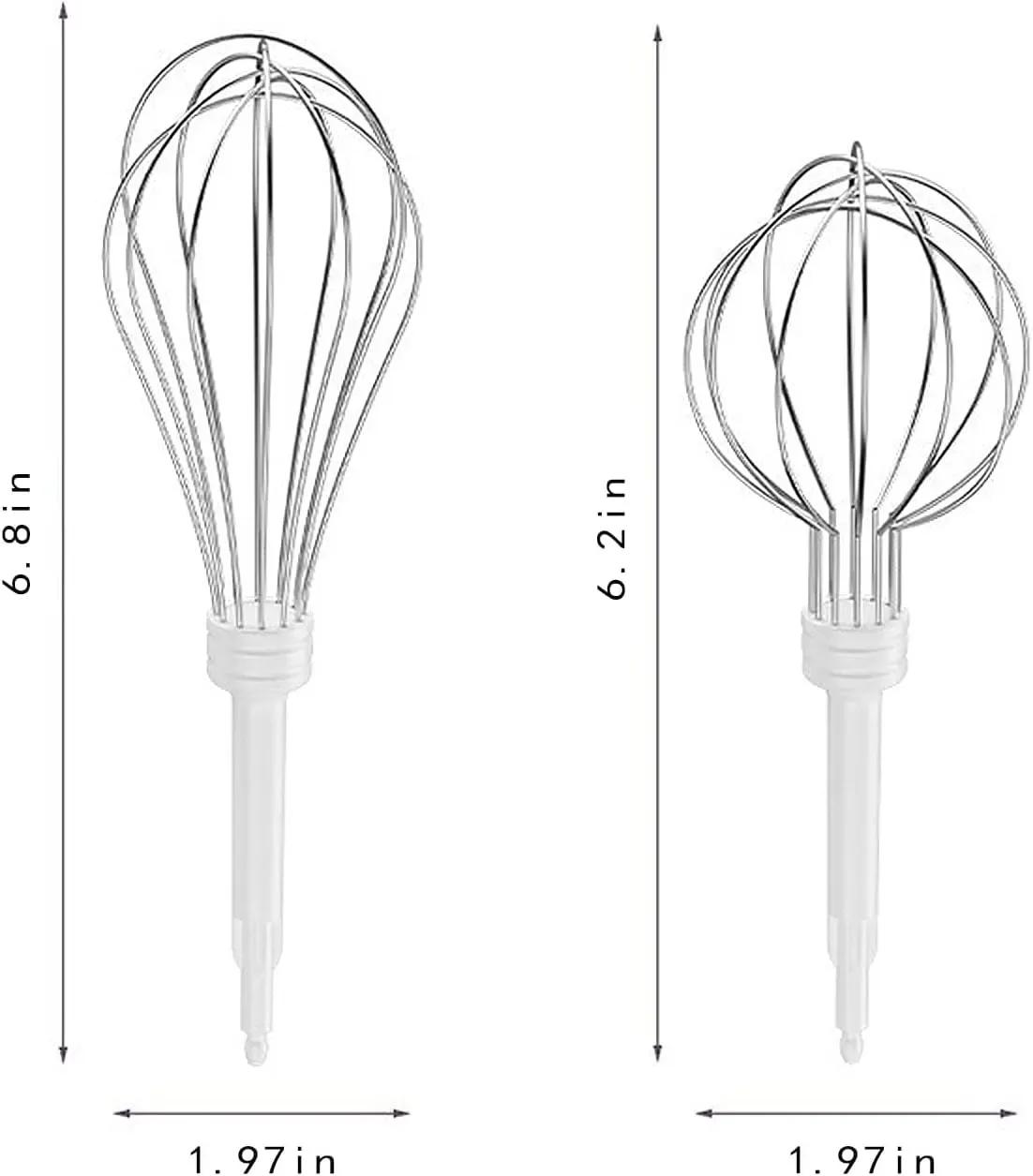 3-Speed Mixer with Replaceable Sticks for Baking, Whipping Cream & More WhiskElectric Hand Whisk, Handheld Mixer,