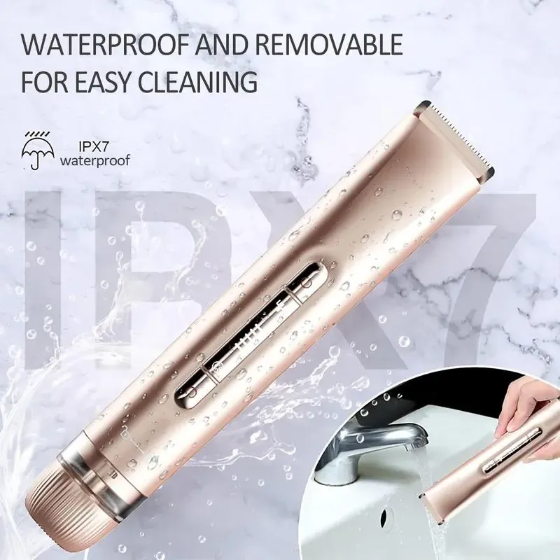 Electric Hair Removal Tool, 1 Box Rechargeable 2 in 1 Body & Facial Hair Removal Dual Head, Waterproof Hair Removal Machine for Armpits and Legs