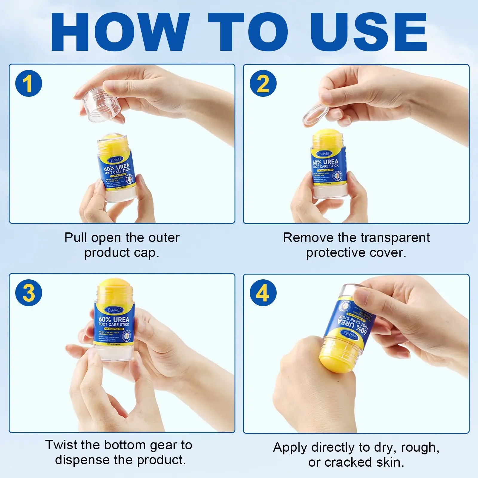 Cracked Heel Repair Stick with Urea
