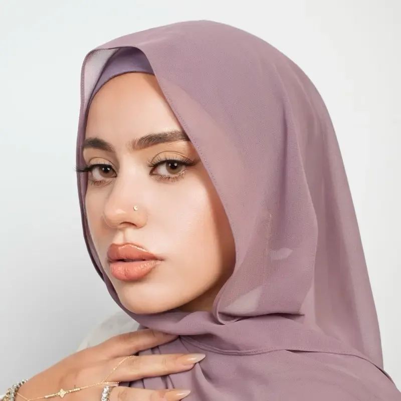 Instant Chiffon Hijab 3-in-1 with Built-in Magnets With Attached Match Undercap, For Women Hijabs set.