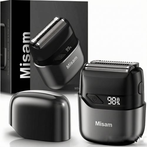 Misam Foil Shavers for Men Mini Razor Compact Face Shaver gift for Father's Day