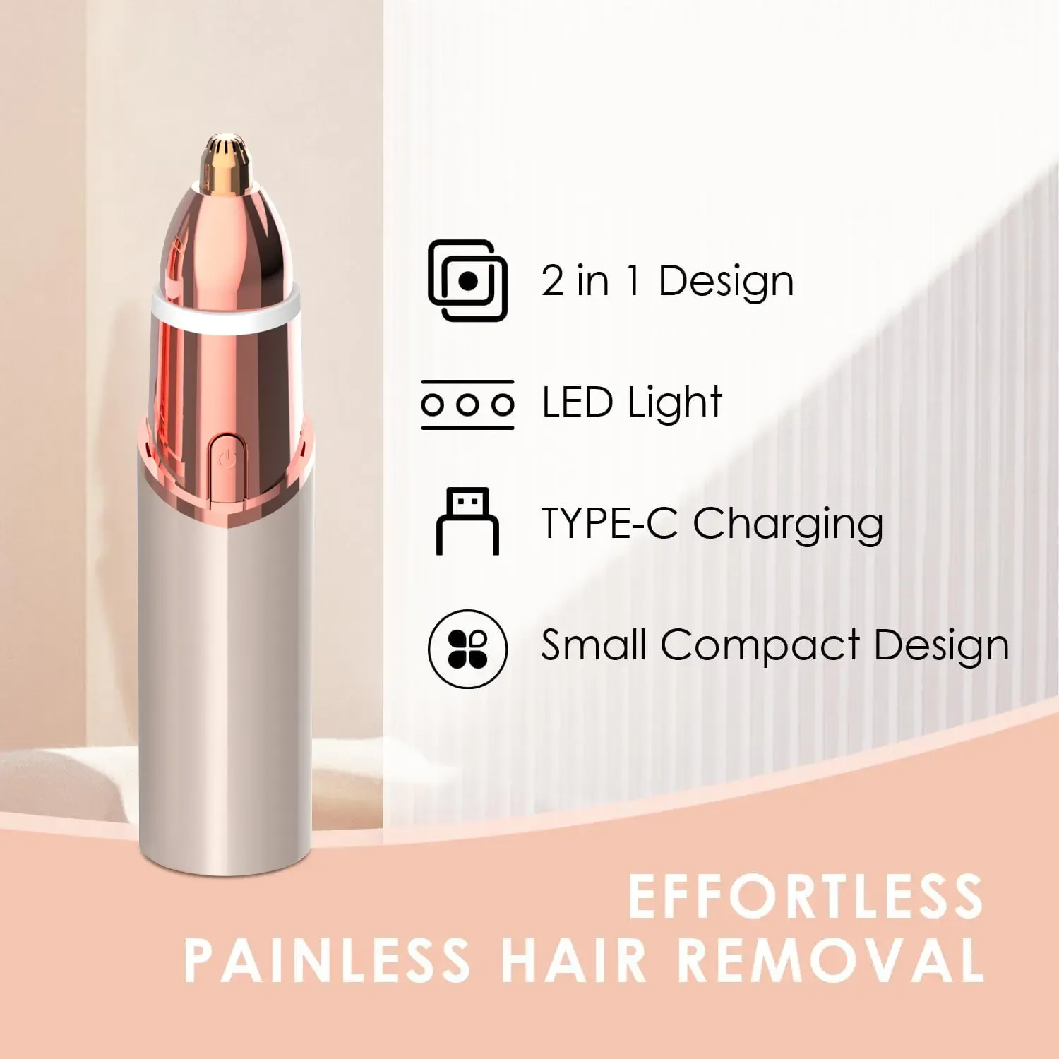 2‑in‑1 shaver! Shave trim sideburns & fix your eyebrow