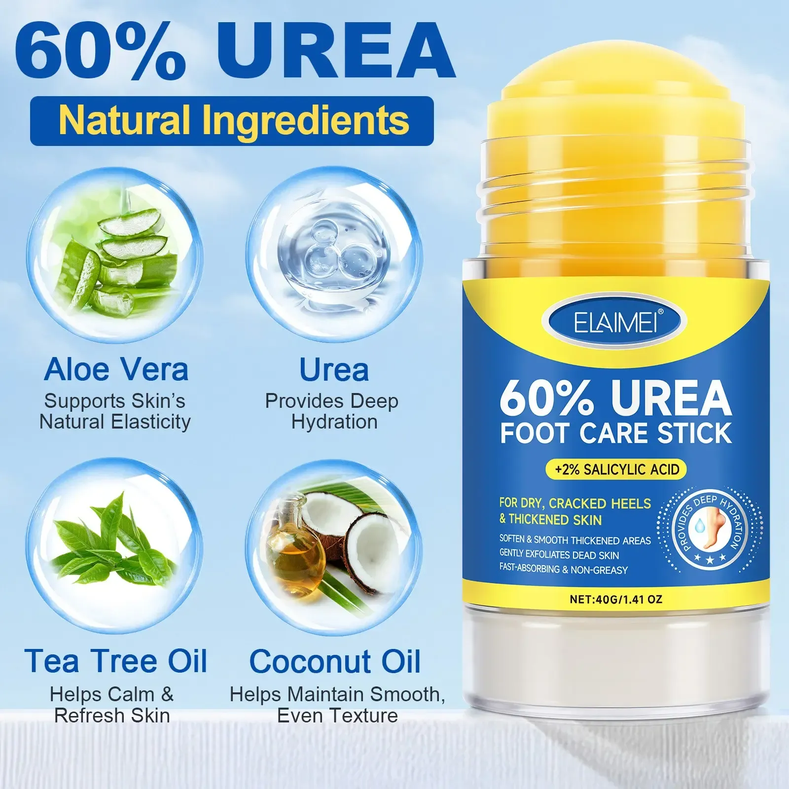 Cracked Heel Repair Stick with Urea