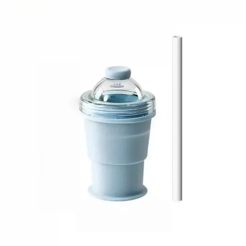 Collapsible Water Cup Portable Foldable Silicone Ice Ball Mold